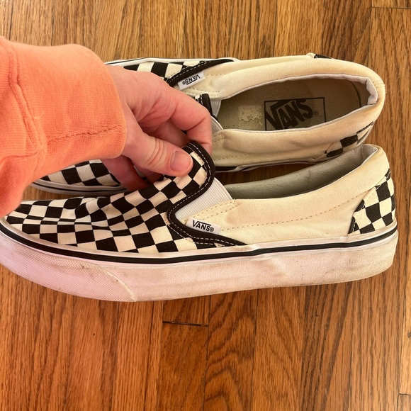Men’s Black and White Checkered Vans - Picture 10 of 13